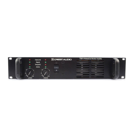 USED - Crest Audio 7301 Professional Monitor Amplifier