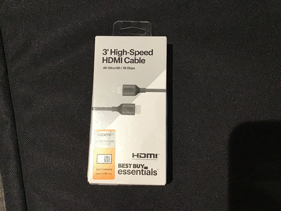 3' High-Speed HDMI Cable